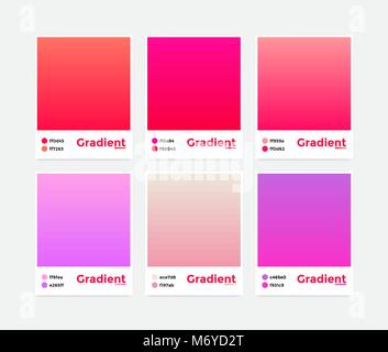 Universal set vector modern gradient Stock Vector