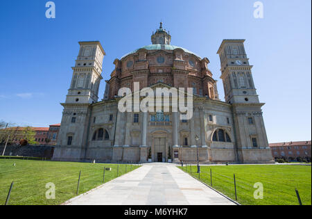 VICOFORTE, ITALY APRIL 11, 2017 - Vicoforte Sanctuary, Cuneo province, Piemonte, Italy, the largest elliptical dome in the world. Stock Photo