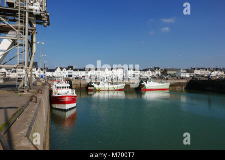 La Turballe fishing port, Loire-Atlantique, Pays de la Loire, France, Europe Stock Photo