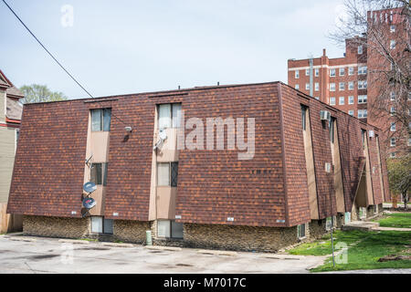 Commercial building in downtown Joliet Stock Photo