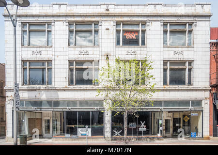 Commercial building in downtown Joliet Stock Photo