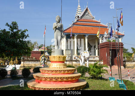 Ek Phnom buddhist temple at Battambang on Cambodia Stock Photo
