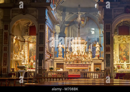 Chiesa di Ognissanti church in Florence, Italy Stock Photo