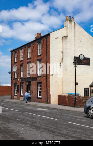 The Ship, a historic free house pub on Headland, Hartlepool, County Durham, UK Stock Photo