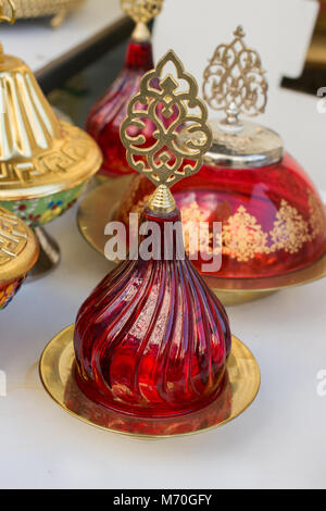 Ottoman Turkish antique kitchen utensils plate Stock Photo