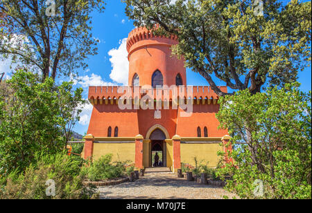 GENOA, (GENOVA), APRIL 28, 2017 - Villa Durazzo- Pallavicini, The captain's castle in Genoa Pegli, Italy Stock Photo