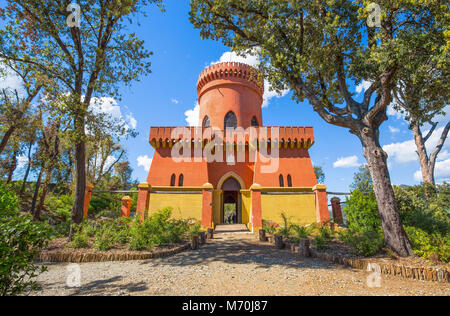 GENOA, (GENOVA), APRIL 28, 2017 - Villa Durazzo- Pallavicini, The captain's castle in Genoa Pegli, Italy Stock Photo