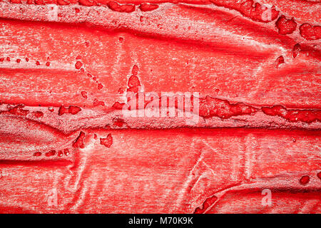 Red bumpy wall stucco texture background, crumpled leather imitation Stock Photo
