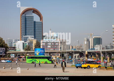 Meskel Square, Addis Ababa, Ethiopia Stock Photo