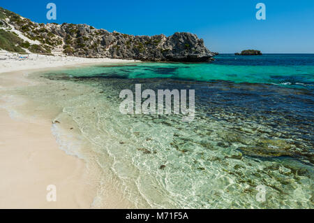 Little Parakeet Bay on Rottnest Island. Stock Photo