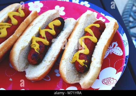 Backyard BBQ for the Summer Holidays Stock Photo