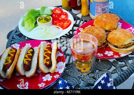 Backyard BBQ for the Summer Holidays Stock Photo