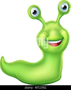 Slug Cartoon Character Stock Vector