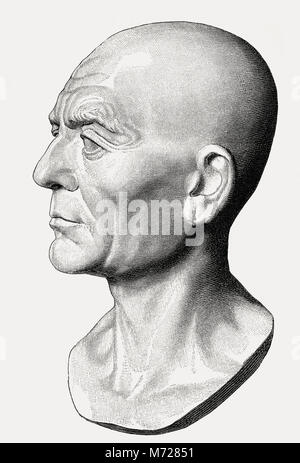 Publius Cornelius Scipio Africanus,  236–183 BC, a Roman general and later consul Stock Photo