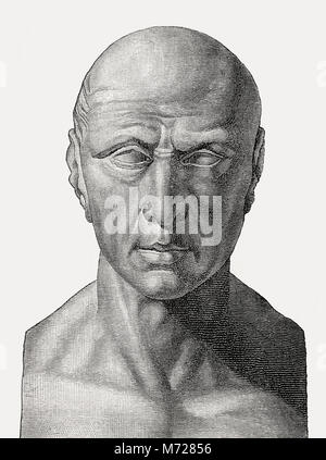 Publius Terentius Afer or Terence, a Roman playwright during the Roman Republic Stock Photo