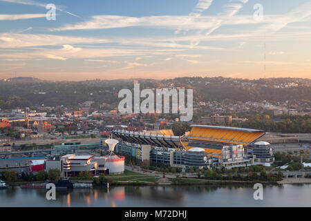 Heinz Field home of the NFL team the Pittsburgh Steelers in Pittsburgh, Pennsylvania, USA. Stock Photo