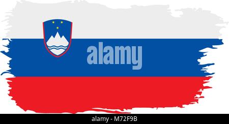 Slovenia flag, vector illustration Stock Vector