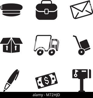 Mail Man Icons Stock Vector