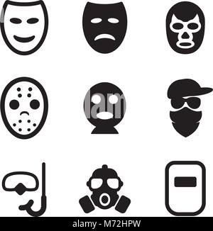Mask Icons Stock Vector