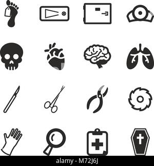 Morgue Icons Flat Design Stock Vector Image & Art - Alamy