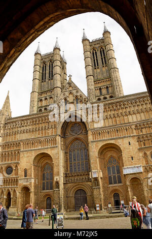 Lincoln Cathedral. Cathedral Church of the Blessed Virgin Mary of Lincoln. Stock Photo