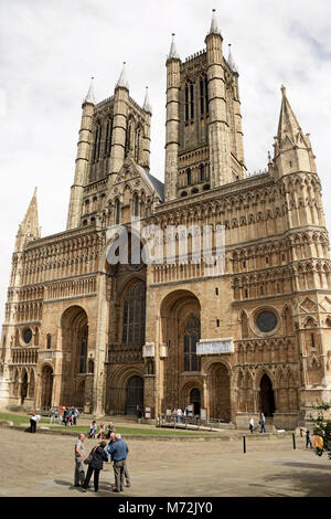 Lincoln Cathedral. Cathedral Church of the Blessed Virgin Mary of Lincoln. Stock Photo