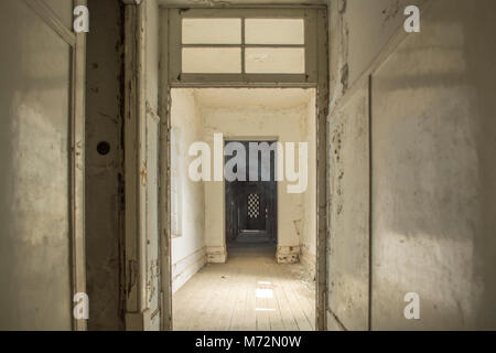 inside of a abandoned sanatorium - Portugal Stock Photo