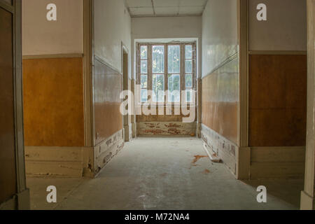 inside of a abandoned sanatorium - Portugal Stock Photo