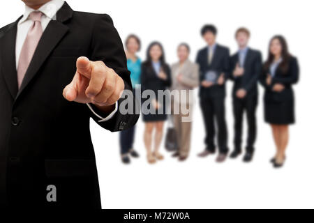 Leader with finding people who are capable. Stock Photo
