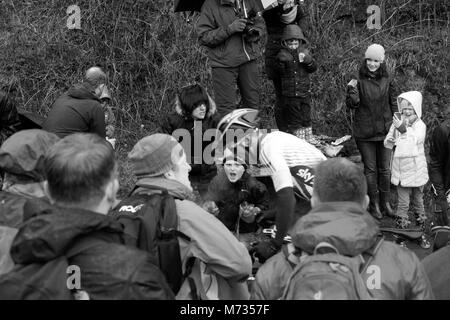 Tour de Yorkshire 2016 Cote de Sutton Bank, stage 3 tour de yorkshire. Stock Photo