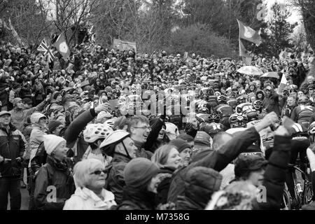 Tour de Yorkshire 2016 Cote de Sutton Bank, stage 3 tour de yorkshire. Stock Photo