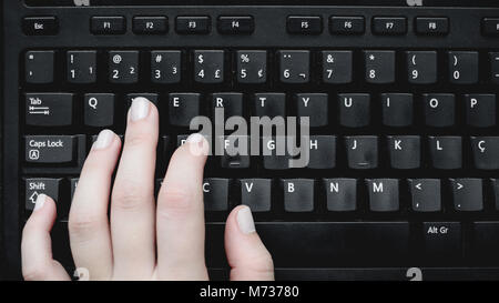 WASD keys on gaming keyboard close up, backlit keys Stock Photo - Alamy