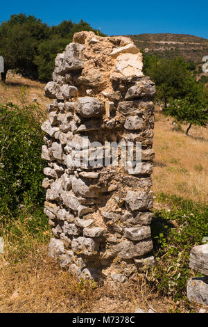 Old Perithia ancient archaeological site in Corfu Stock Photo