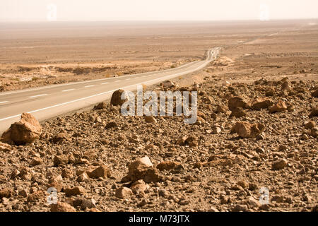 Road in the Atacama desert, Chile, South America Stock Photo