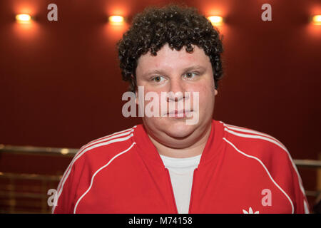Moscow, Russia. 6th March, 2018. Actor Evgeniy Kulik, attends the premiere of film 'I Am Losing Weight' at the cinema 'Karo October 11'. Credit: Victor Vytolskiy / Alamy Live News Stock Photo