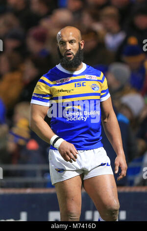 Leeds, UK. 8th Mar, 2018. 8th Headingley Stadium, Leeds, England; Betfred Super League, round 5, Leeds Rhinos versus Hull FC; Jamie Jones-Buchanan of Leeds Rhinos Credit: News Images/Alamy Live News Stock Photo