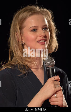 Moscow, Russia. 6th March, 2018. Aleksandra Bortich, attends the premiere of film 'I Am Losing Weight' at the cinema 'Karo October 11'. Credit: Victor Vytolskiy / Alamy Live News Stock Photo