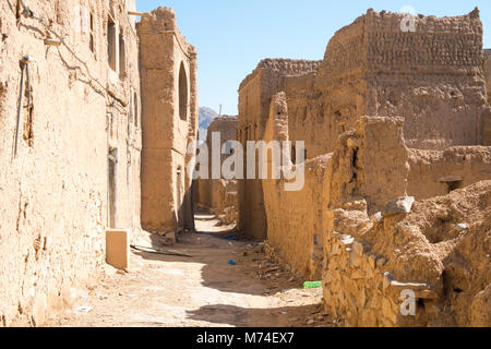 Old village of Al Hamra , Nizwa, Sultanate of Oman Stock Photo
