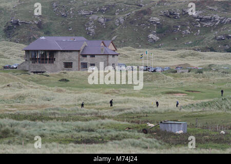 Ballyliffin Golf Course, Ballyliffin, Inishowen, County Donegal, Ireland.- a championship links course. Stock Photo