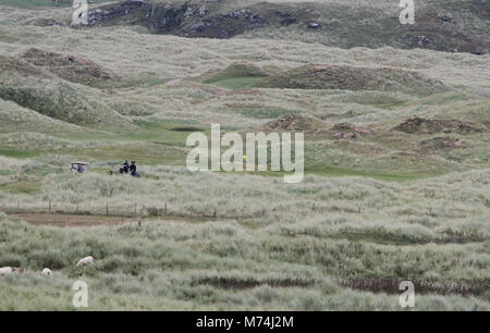 Ballyliffin Golf Course, Ballyliffin, Inishowen, County Donegal, Ireland.- a championship links course. Stock Photo