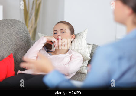 medical concept with psychologist visit Stock Photo