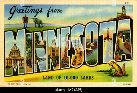 G-11, Land of 10,000 Lakes (NBY 3676) Stock Photo
