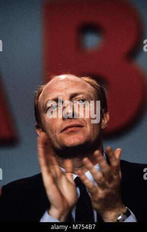 Neil Kinnock at Labour Party Conference, Bournmouth in October 1985 Neil Gordon Kinnock, Baron Kinnock, PC (born 28 March 1942) is a British Labour Party politician. He served as a Member of Parliament from 1970 until 1995, first for Bedwellty and then for Islwyn. He was the Leader of the Labour Party and Leader of the Opposition from 1983 until 1992.  Kinnock led the Labour Party to a surprise fourth consecutive defeat at the 1992 general election, despite the party being ahead in most opinion polls; which had predicted either a narrow Labour victory or a hung parliament. Afterwards, he resig Stock Photo