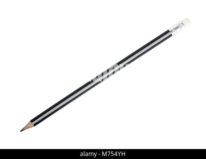A wooden pencil isolated on white Stock Photo