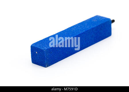 blue rock isolated on white background. It copy space and selection focus. Stock Photo