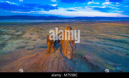The Boars Tusk, Red Desert area near Rock Springs, Wyoming Stock Photo