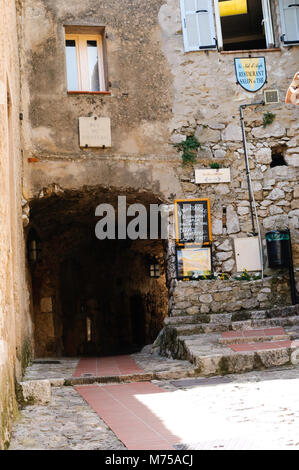 Rue du Chateau in Eze village Stock Photo