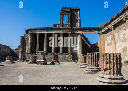 Stabian baths in Pompeii, Italy Stock Photo