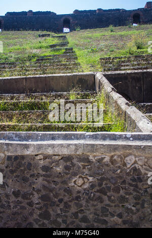 The Amphitheatre in Pompeii, Italy Stock Photo