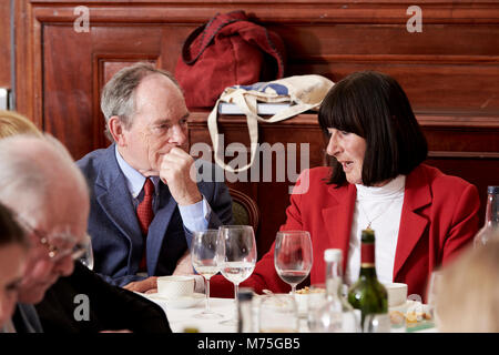 Valerie Grove & Simon Jenkins The Oldie Literary Lunch 06/03/18 Stock Photo
